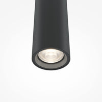 Lampadario A Sospensione Moderno Pro Base 1 Led Integrato 6W Alluminio Nero Ip20