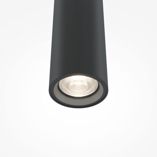 Lampadario A Sospensione Moderno Pro Base 1 Led Integrato 6W Alluminio Nero Ip20