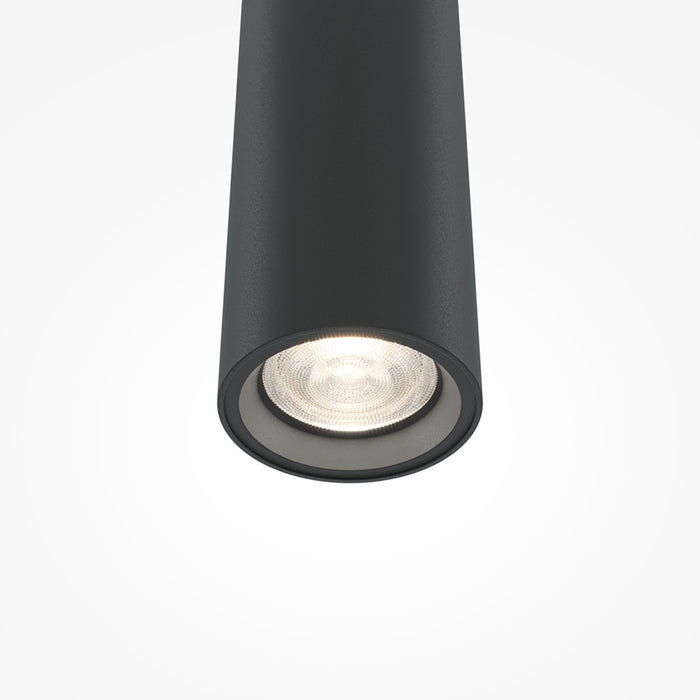 Lampadario A Sospensione Moderno Pro Base 1 Led Integrato 6W Alluminio Nero Ip20