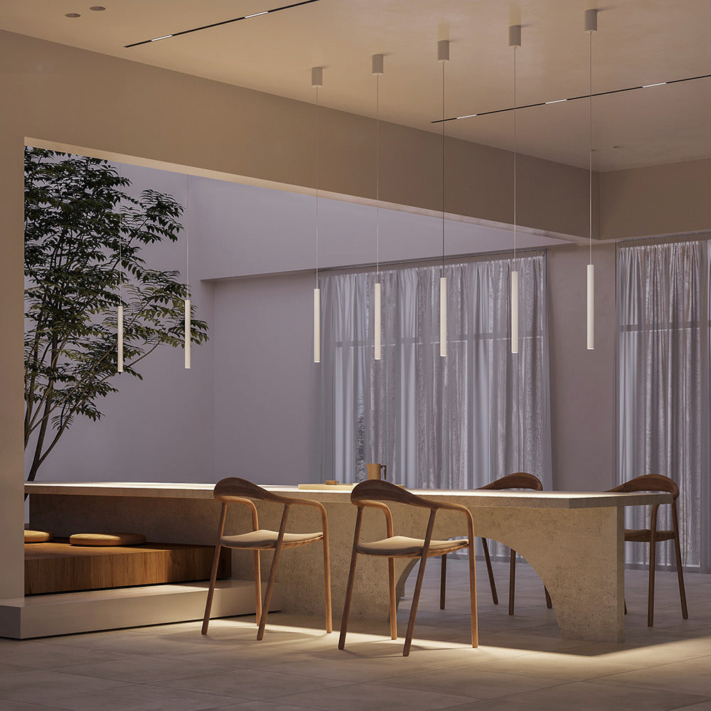 Lampadario A Sospensione Moderno Pro Base 1 Led Integrato 6W Alluminio Nero Ip20