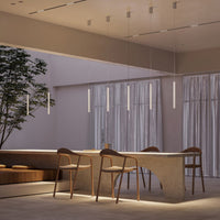 Lampadario Moderno Pro Base Alluminio Bianco Led Integrato 6W Ip20