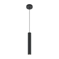 Lampadario Moderno Pro Focus Alluminio Nero 1 Gu10 Ip20
