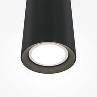 Lampadario Moderno Pro Focus Alluminio Nero 1 Gu10 Ip20