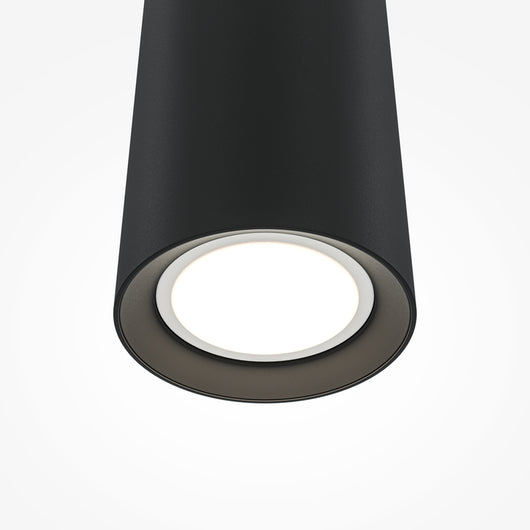 Lampadario Moderno Pro Focus Alluminio Nero 1 Gu10 Ip20