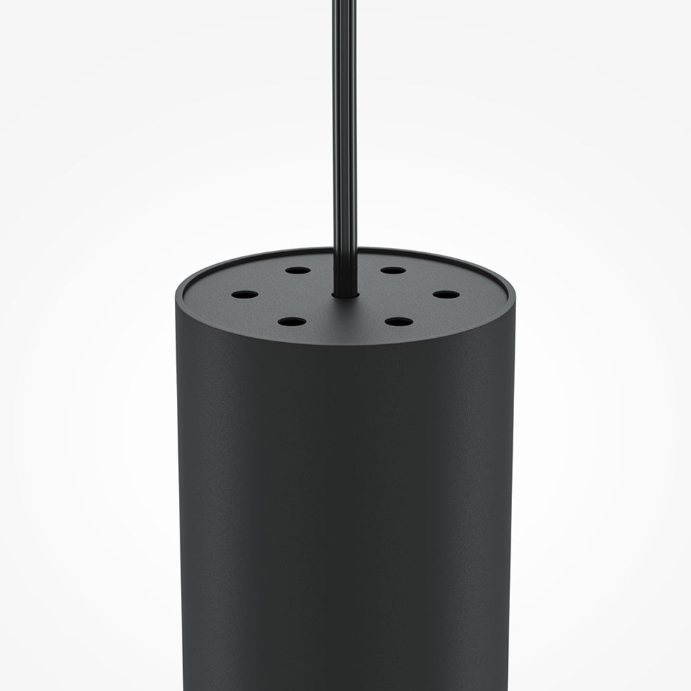 Lampadario Moderno Pro Focus Alluminio Nero 1 Gu10 Ip20