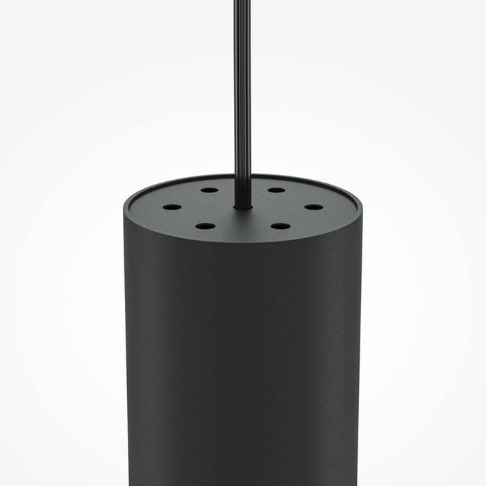 Lampadario Moderno Pro Focus Alluminio Nero 1 Gu10 Ip20