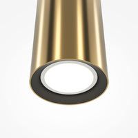 Lampada A Sospensione Moderno Pro Focus 1 Luce Gu10 6W Alluminio Ottone Ip20