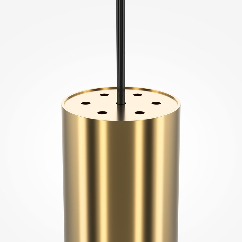 Lampada A Sospensione Moderno Pro Focus 1 Luce Gu10 6W Alluminio Ottone Ip20