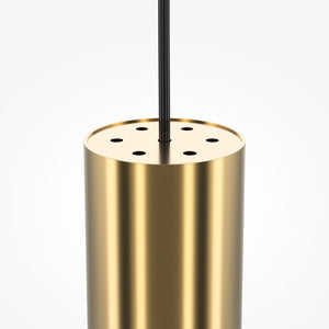 Lampada A Sospensione Moderno Pro Focus 1 Luce Gu10 6W Alluminio Ottone Ip20