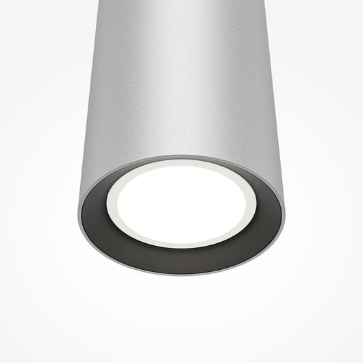 Lampadario Moderno Pro Focus Alluminio Argento 1 Gu10 Ip20