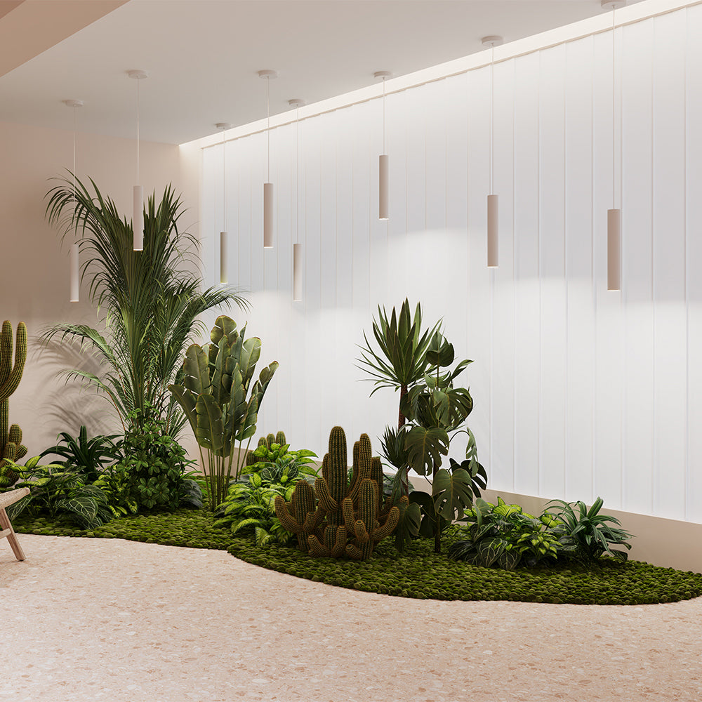 Lampadario Moderno Pro Focus Alluminio Argento 1 Gu10 Ip20