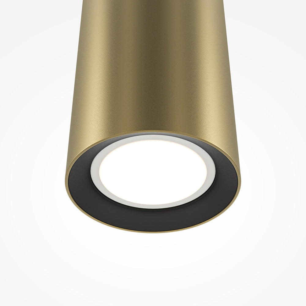 Lampada A Sospensione Moderno Pro Focus 1 Luce Gu10 6W Alluminio Oro Ip20