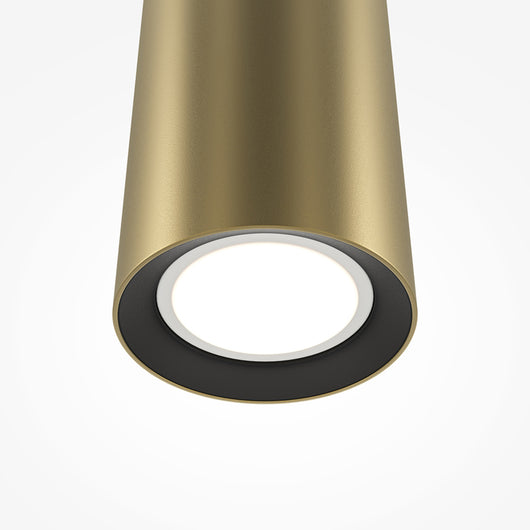 Lampada A Sospensione Moderno Pro Focus 1 Luce Gu10 6W Alluminio Oro Ip20