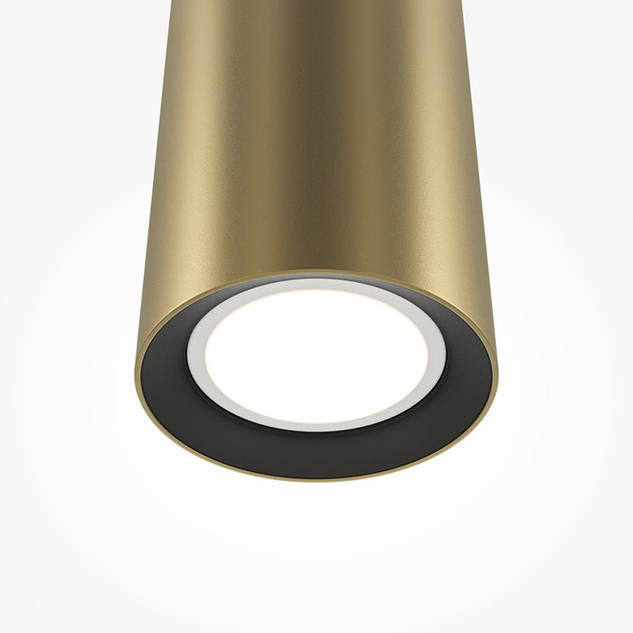 Lampada A Sospensione Moderno Pro Focus 1 Luce Gu10 6W Alluminio Oro Ip20