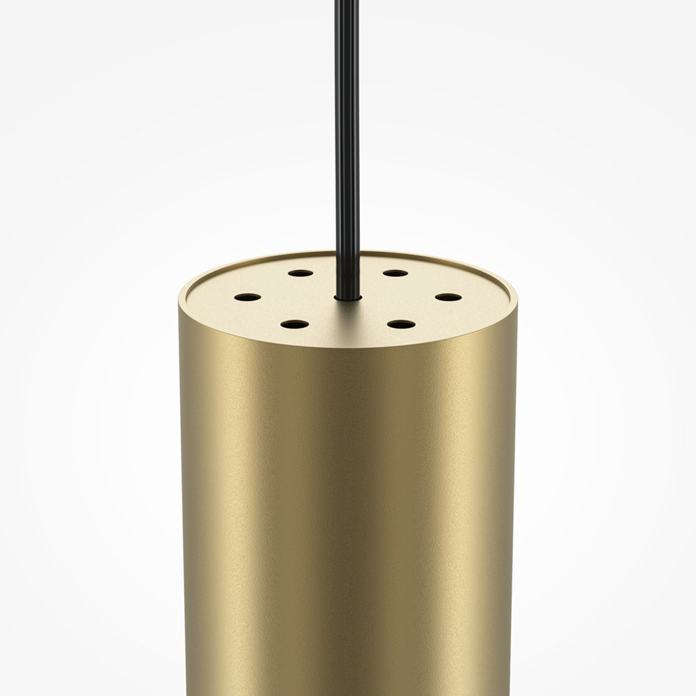 Lampada A Sospensione Moderno Pro Focus 1 Luce Gu10 6W Alluminio Oro Ip20