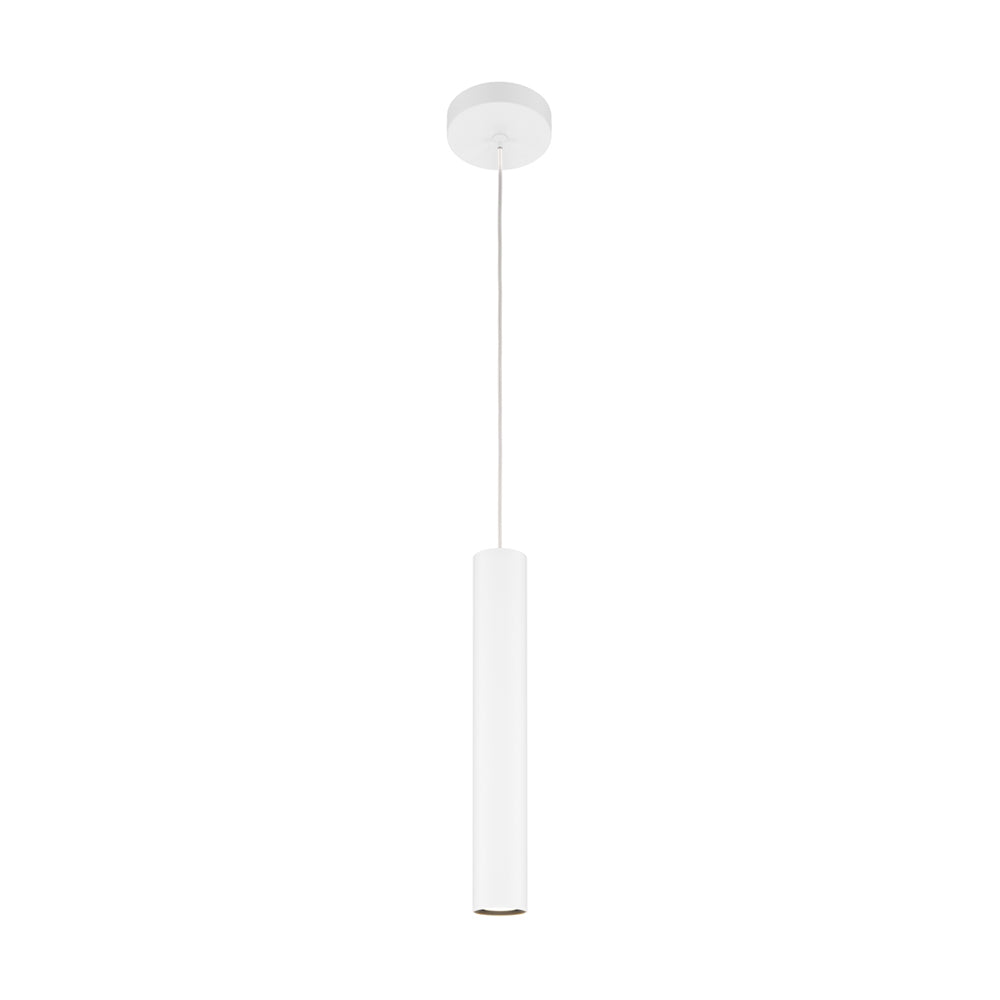 Lampada A Sospensione Moderno Pro Focus 1 Luce Gu10 6W Alluminio Bianco Ip20