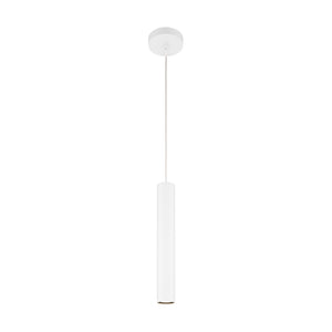 Lampada A Sospensione Moderno Pro Focus 1 Luce Gu10 6W Alluminio Bianco Ip20