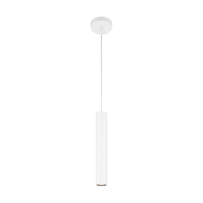 Lampada A Sospensione Moderno Pro Focus 1 Luce Gu10 6W Alluminio Bianco Ip20