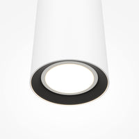 Lampada A Sospensione Moderno Pro Focus 1 Luce Gu10 6W Alluminio Bianco Ip20