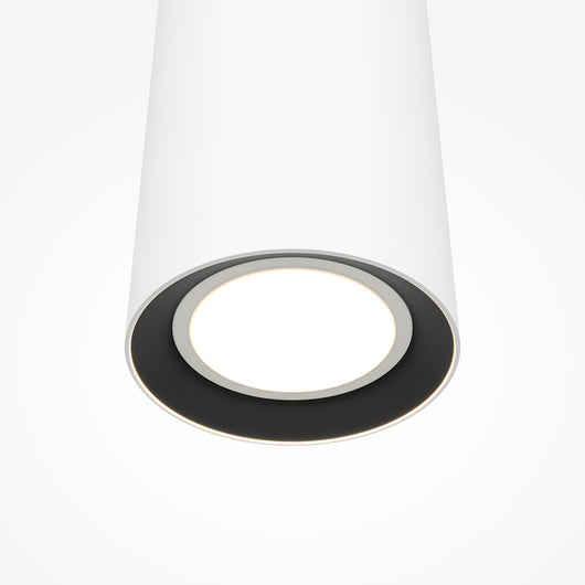 Lampada A Sospensione Moderno Pro Focus 1 Luce Gu10 6W Alluminio Bianco Ip20