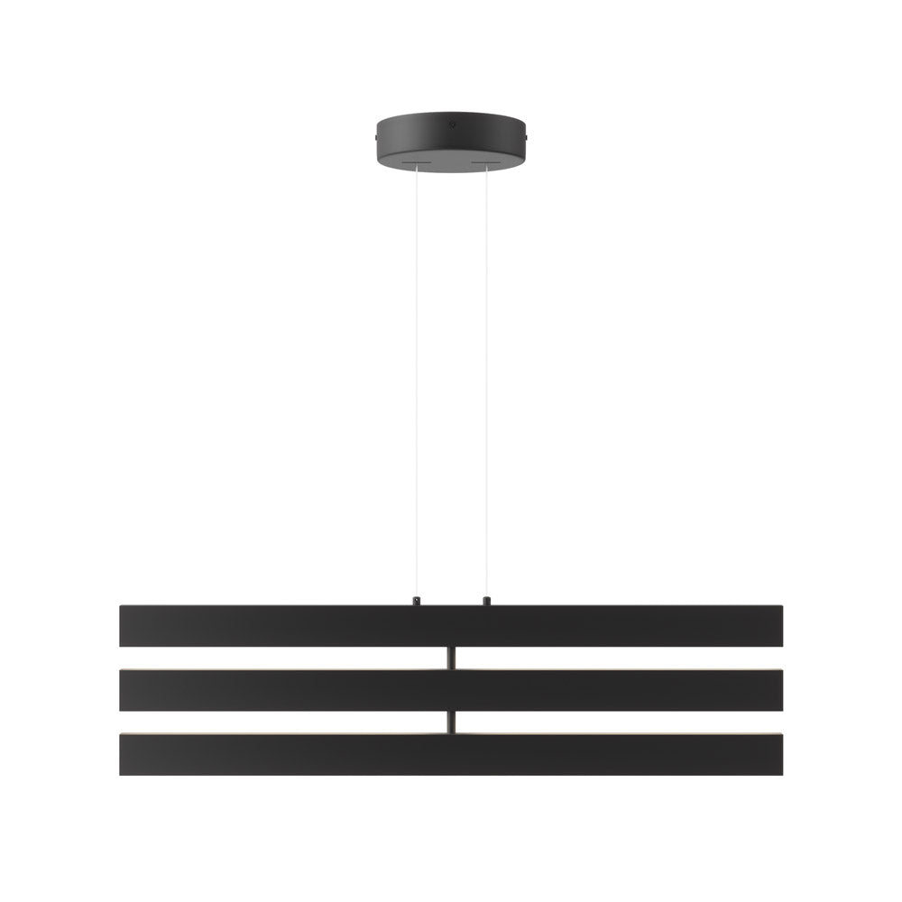 Lampadario Moderno Origami Alluminio Nero Led Integrato 46W Ip20