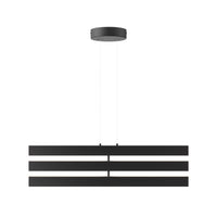 Lampadario Moderno Origami Alluminio Nero Led Integrato 46W Ip20