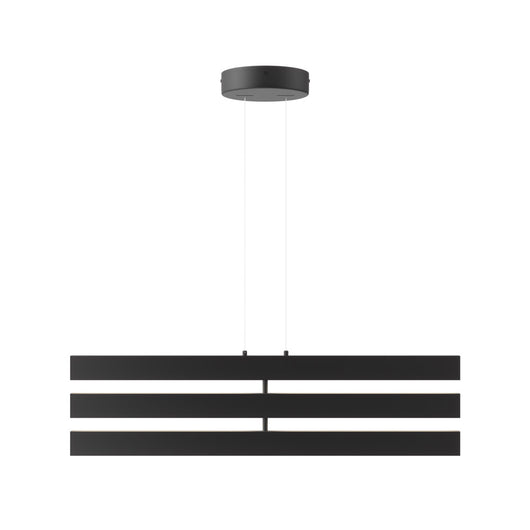 Lampadario Moderno Origami Alluminio Nero Led Integrato 46W Ip20