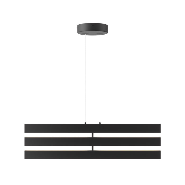 Lampadario Moderno Origami Alluminio Nero Led Integrato 46W Ip20