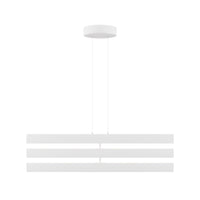 Lampadario Contemporaneo Origami Alluminio Bianco Led Integrato 46W Ip20