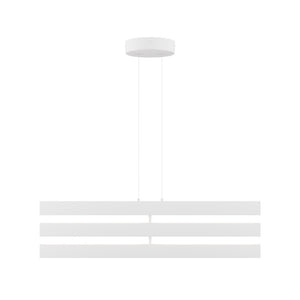 Lampadario Contemporaneo Origami Alluminio Bianco Led Integrato 46W Ip20
