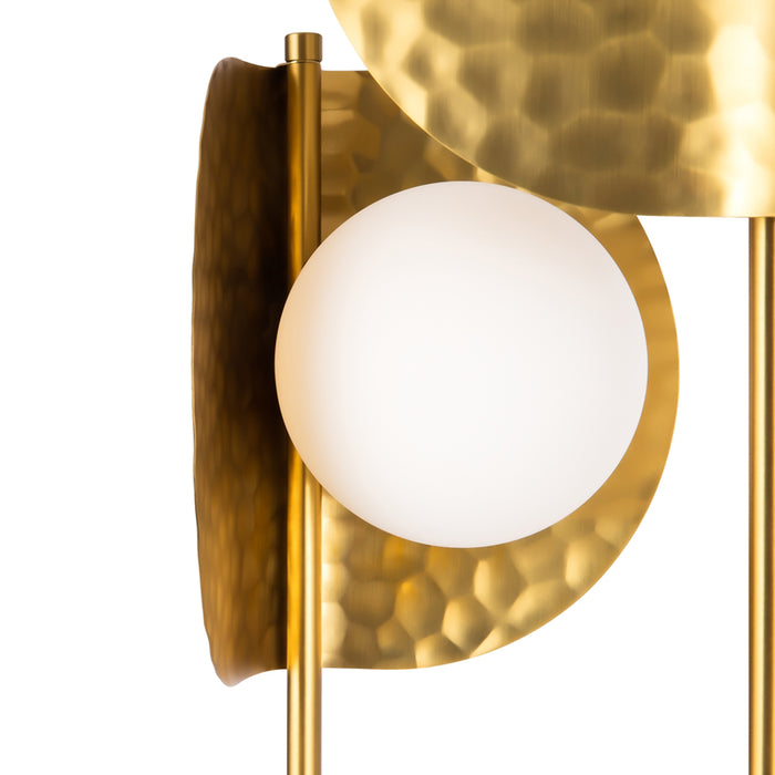 Applique Da Parete Moderna Tropic 2 Luci G9 40W Metallo Ottone