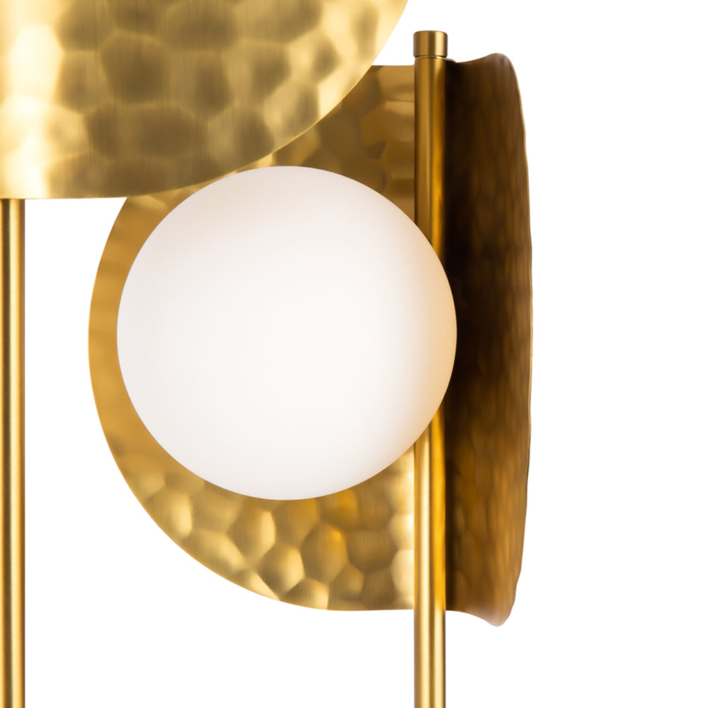 Applique Da Parete Moderna Tropic 2 Luci G9 40W Metallo Ottone Ip20