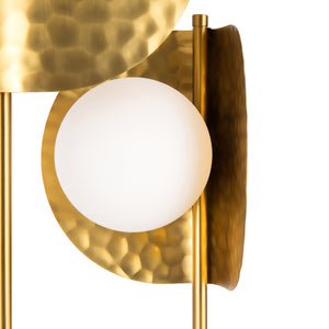 Applique Da Parete Moderna Tropic 2 Luci G9 40W Metallo Ottone Ip20