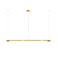 Lampadario A Sospensione Moderno Tau Alluminio Oro Luce Led 21W