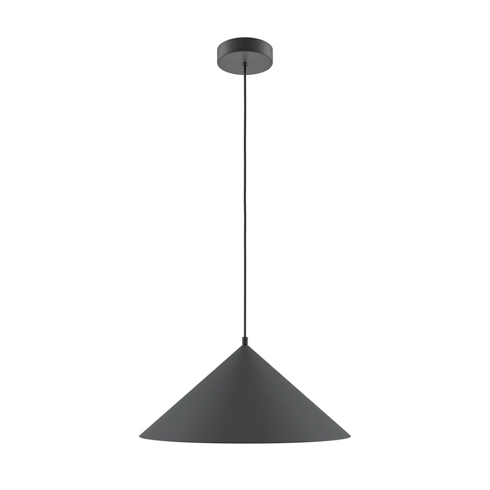 Lampadario Moderno Basic Colors Metallo Nero 1 E27 Ip20