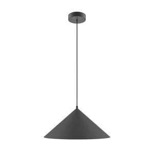 Lampadario Moderno Basic Colors Metallo Nero 1 E27 Ip20