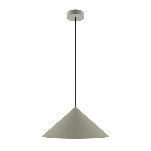Lampada A Sospensione Moderno Basic Colors 1 Luce E27 40W Metallo Grigio Ip20