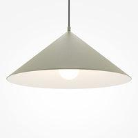 Lampada A Sospensione Moderno Basic Colors 1 Luce E27 40W Metallo Grigio Ip20