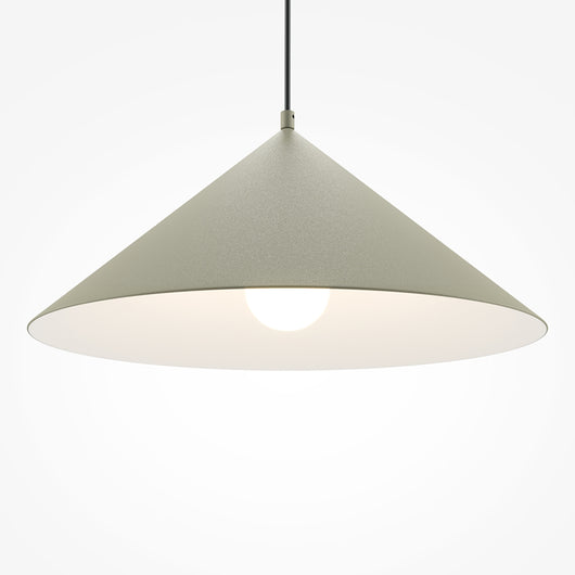 Lampada A Sospensione Moderno Basic Colors 1 Luce E27 40W Metallo Grigio Ip20