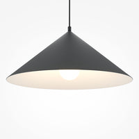 Lampadario Moderno Basic Colors Metallo Nero 1 E27 Ip20