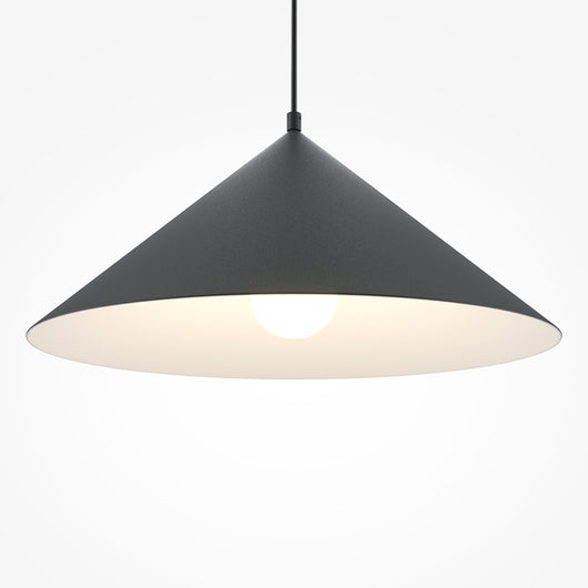 Lampadario Moderno Basic Colors Metallo Nero 1 E27 Ip20