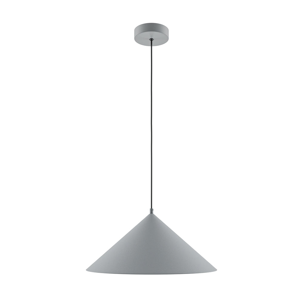 Lampadario Moderno Basic Colors Metallo Grigio 1 E27 Ip20