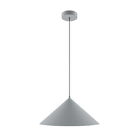 Lampadario Moderno Basic Colors Metallo Grigio 1 E27 Ip20