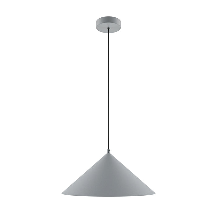 Lampadario Moderno Basic Colors Metallo Grigio 1 E27 Ip20