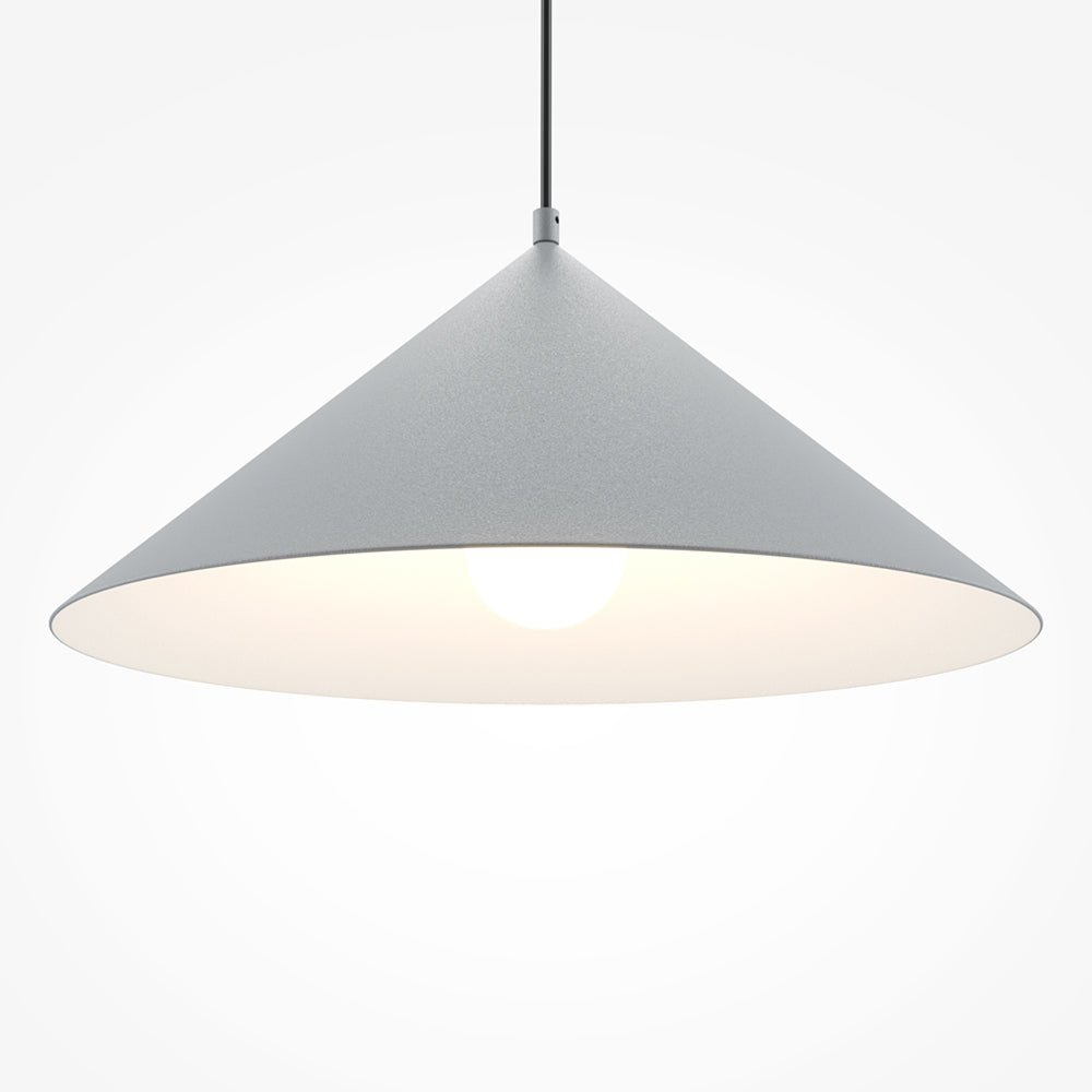 Lampadario Moderno Basic Colors Metallo Grigio 1 E27 Ip20