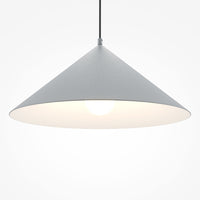 Lampadario Moderno Basic Colors Metallo Grigio 1 E27 Ip20