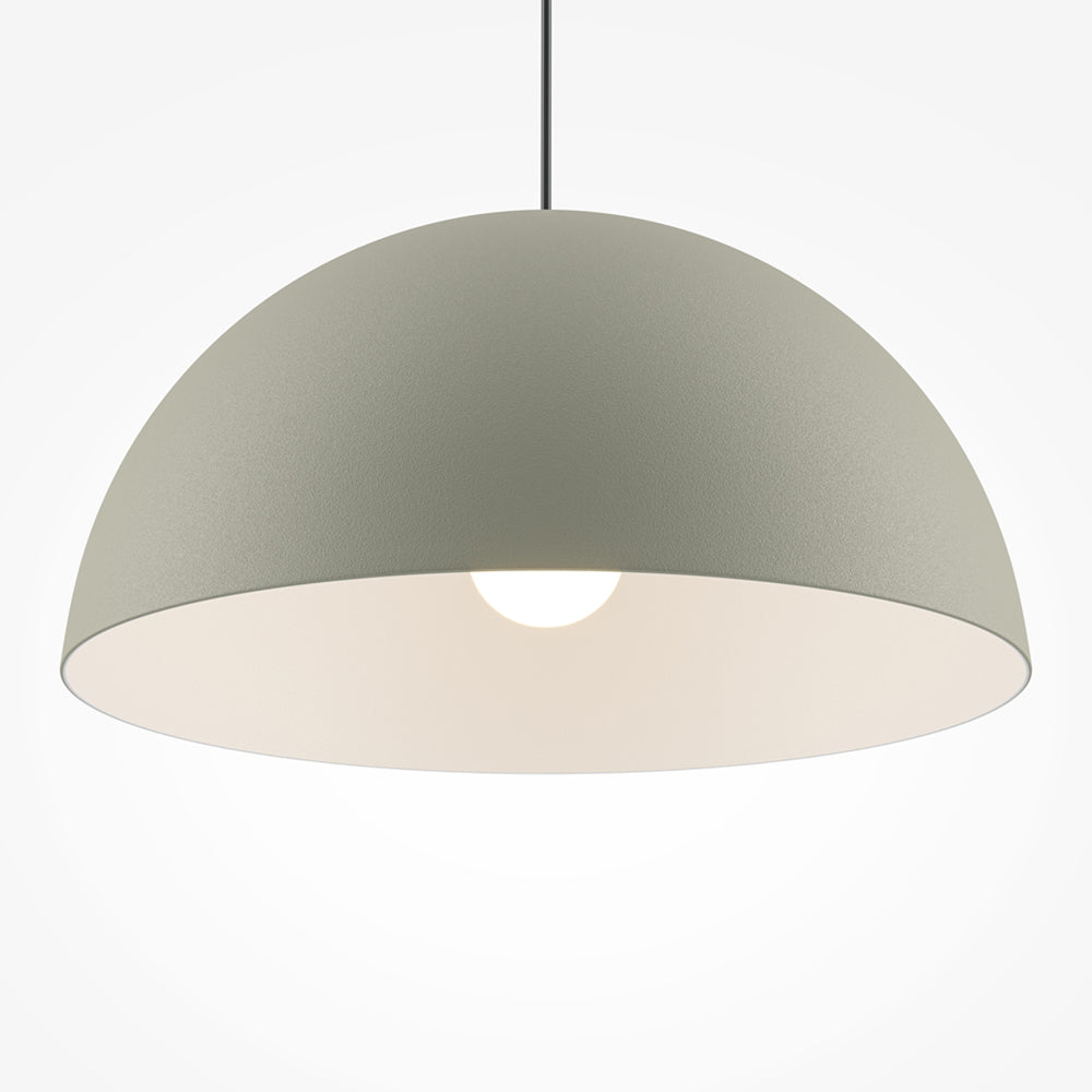 Lampadario Moderno Basic Colors Metallo Grigio 1 E27 Ip20 D35