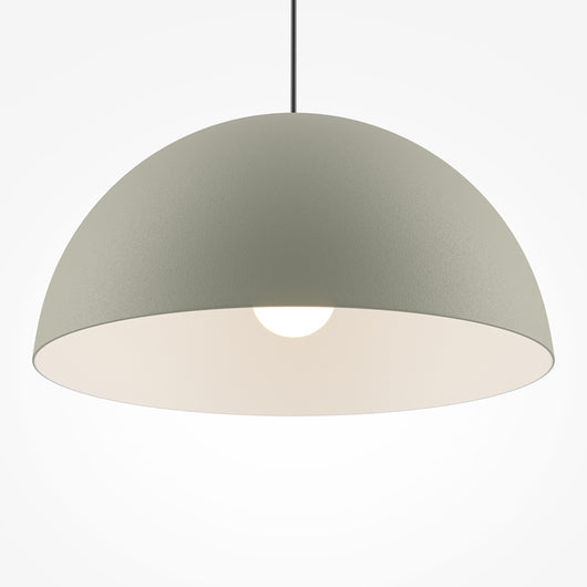 Lampadario Moderno Basic Colors Metallo Grigio 1 E27 Ip20 D35