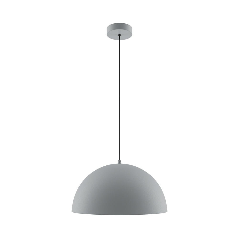 Lampadario A Sospensione Moderno Basic Colors Luce E27 40W Metallo Grigio Ip20