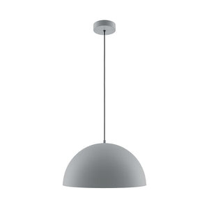 Lampadario A Sospensione Moderno Basic Colors Luce E27 40W Metallo Grigio Ip20